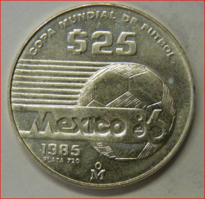 Mexico 25 pesos 1985